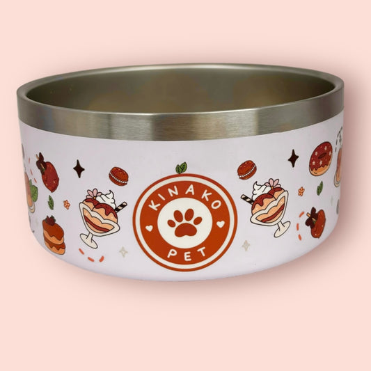 KINAKO PET BOWL - 32 OZ STAINLESS STEEL - CARAMEL