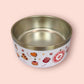 KINAKO PET BOWL - 32 OZ STAINLESS STEEL - STRAWBERRY