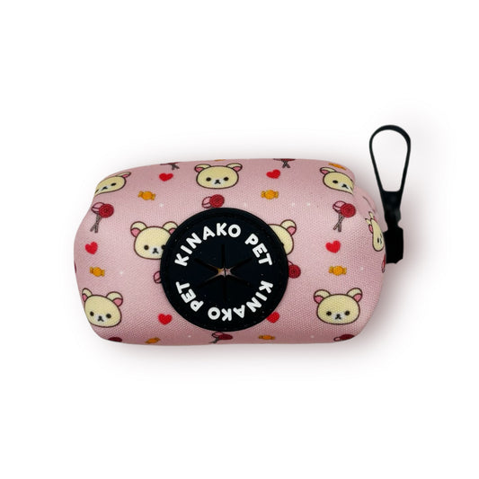 Dog Poop Bag Dispenser - Pink Candy Kuma